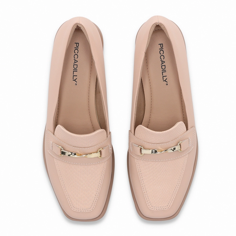 MOCASIN MUJER_ ROSADO/DORADO GIOVANNA PICCADILLY - 2
