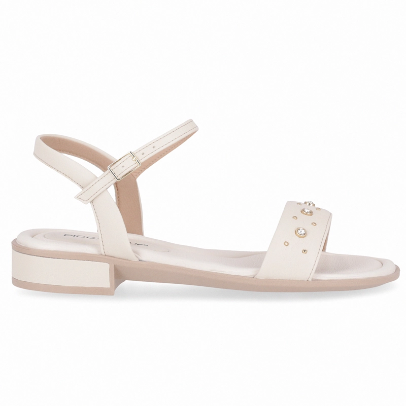SANDALIA MUJER CREMA/STRASS TAILA 68 PICCADILLY - 1