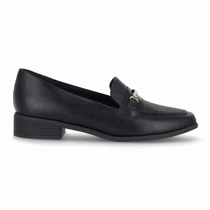 MOCASIN NEGRO/DORADO MUJER GIOVANNA PICCADILLY - 1