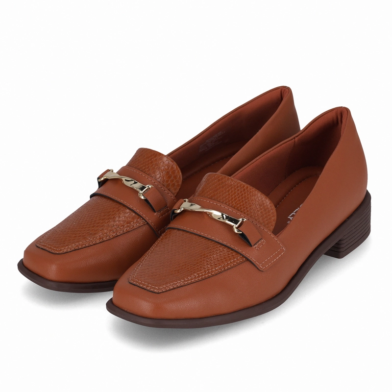 MOCASIN MUJER OCRE/DORADO GIOVANNA PICCADILLY - 3