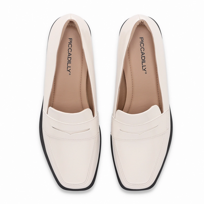 MOCASIN MUJER CREMA/CHAROL GIOVANNA PICCADILLY - 2