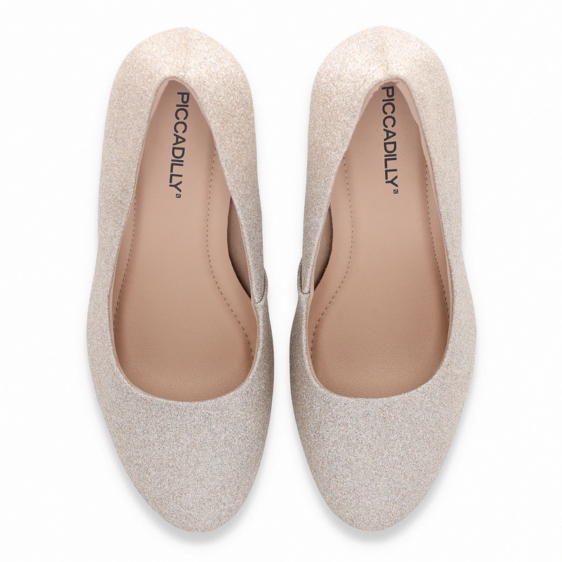 ZAPATO MUJER CHAMPAGNE/GLITTER EVELIN PICCADILLY - 2
