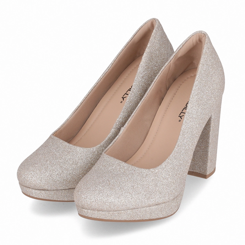 ZAPATO MUJER CHAMPAGNE/GLITTER EVELIN PICCADILLY - 3