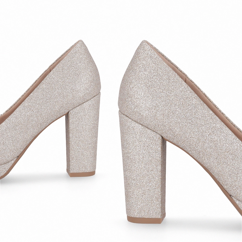 ZAPATO MUJER CHAMPAGNE/GLITTER EVELIN PICCADILLY - 4