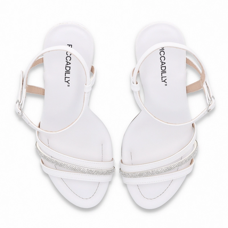 SANDALIA MUJER BLANCO/STRASS RAFA PICCADILLY - 2