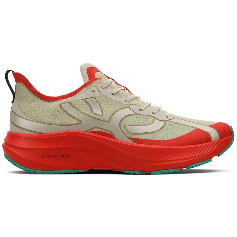 ZAPATILLA RUNNING MUJER CORRE 4 CELESTE/ROJO/ARENA - 1