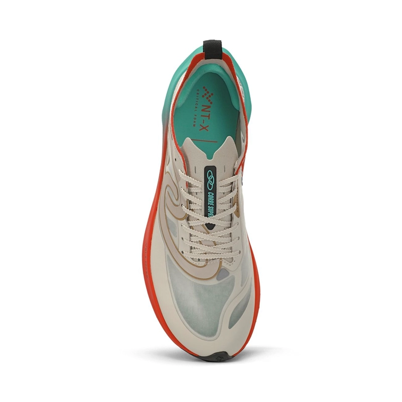 ZAPATILLA RUNNING MUJER CORRE SUPRA 2 CELESTE/ROJO/ARENA - 5