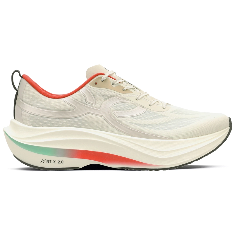ZAPATILLA RUNNING HOMBRE CORRE TURBO CELESTE/ROJO/ARENA - 1