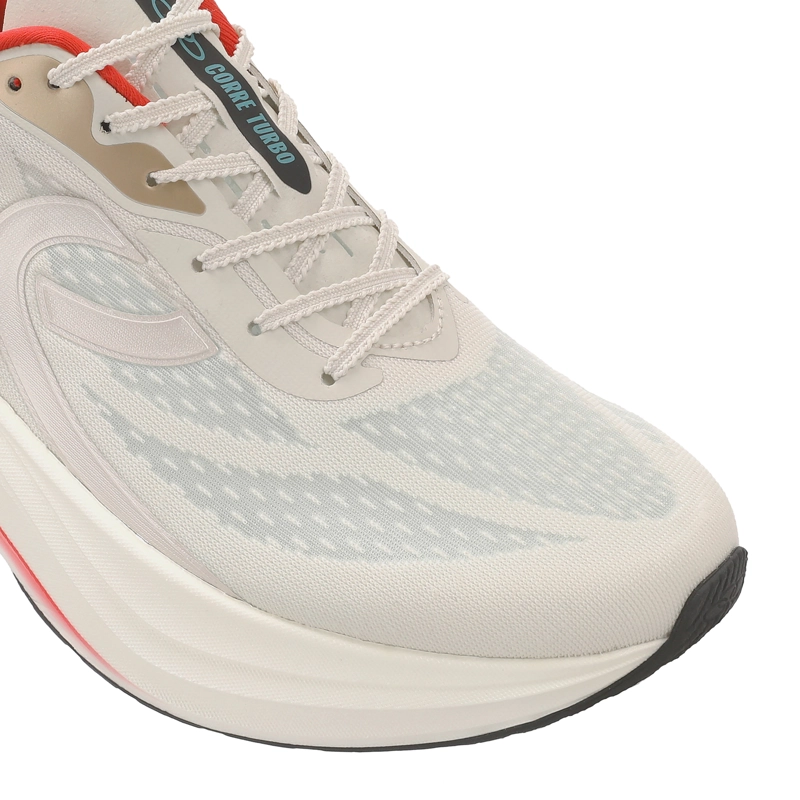 ZAPATILLA RUNNING HOMBRE CORRE TURBO CELESTE/ROJO/ARENA - 8