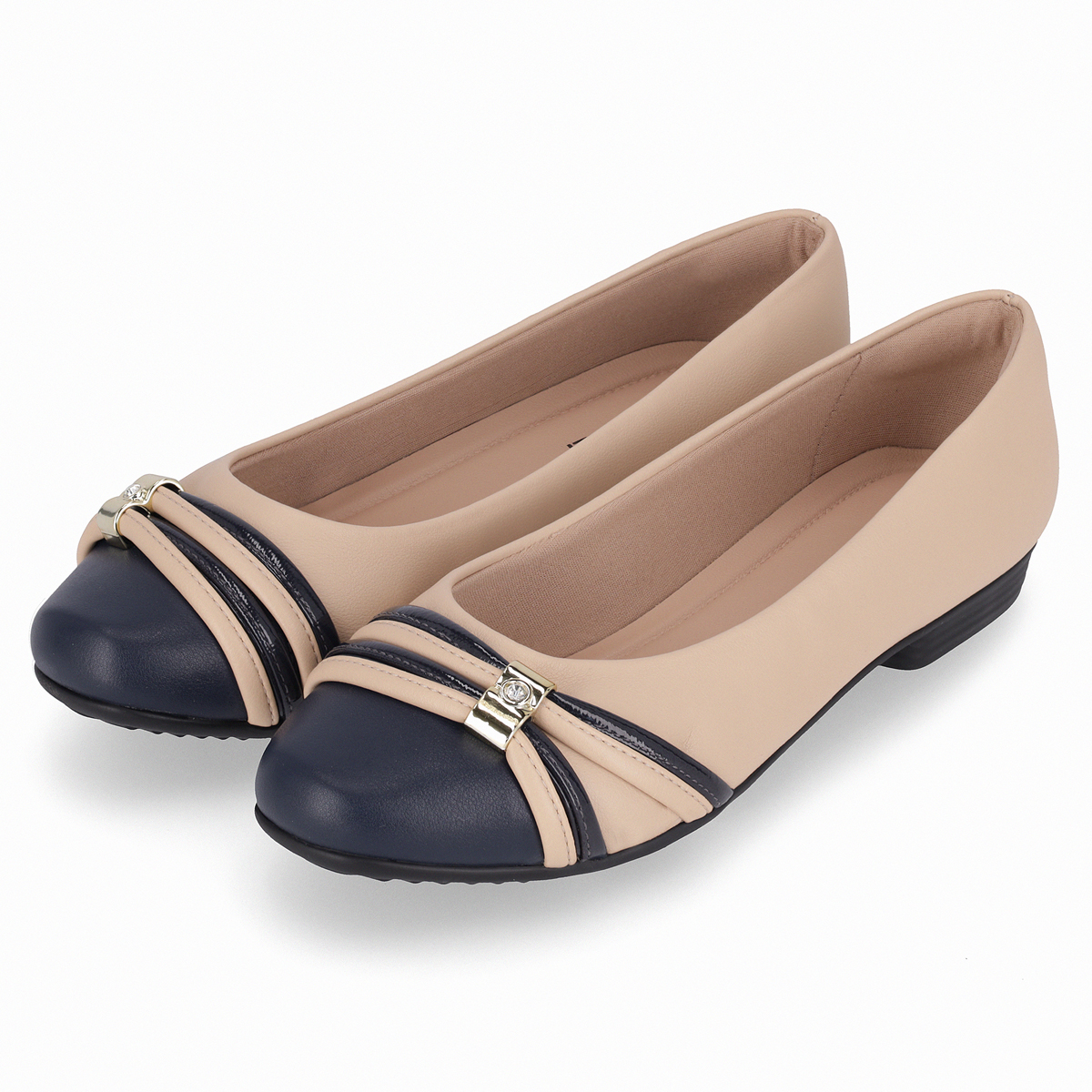 BALLERINA MUJER- BEIGE/AZUL RAQUEL PICCADILLY - 2