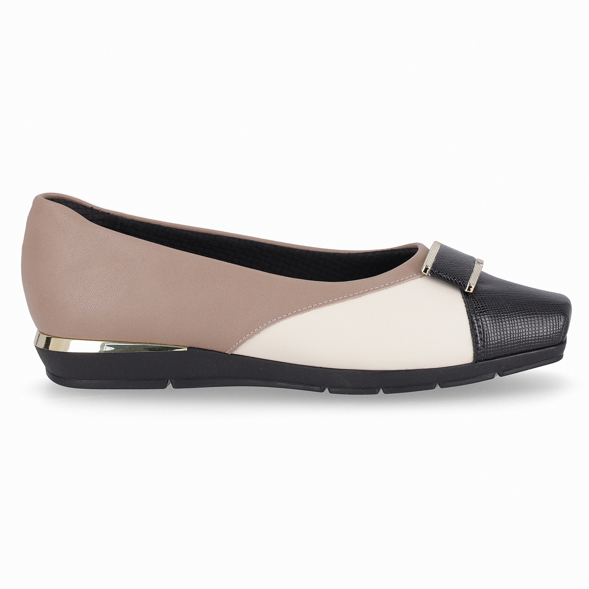 ZAPATO MUJER- CREMA/NEGRO FERNANDA PICCADILLY - 1
