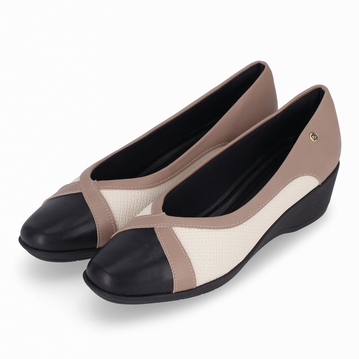 ZAPATO MUJER- NEGRO/CREMA IVONE PICCADILLY - 2