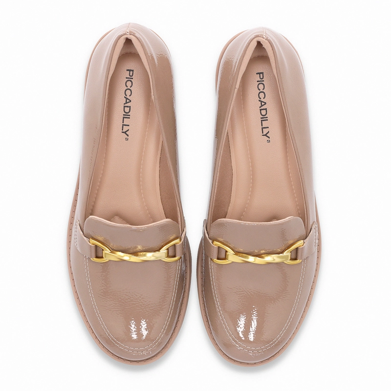 MOCASIN MUJER- NUDE/CHAROL LECI PICCADILLY - 2