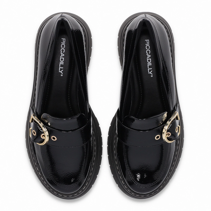 MOCASIN MUJER_- NEGRO FABIANA PICCADILLY - 2
