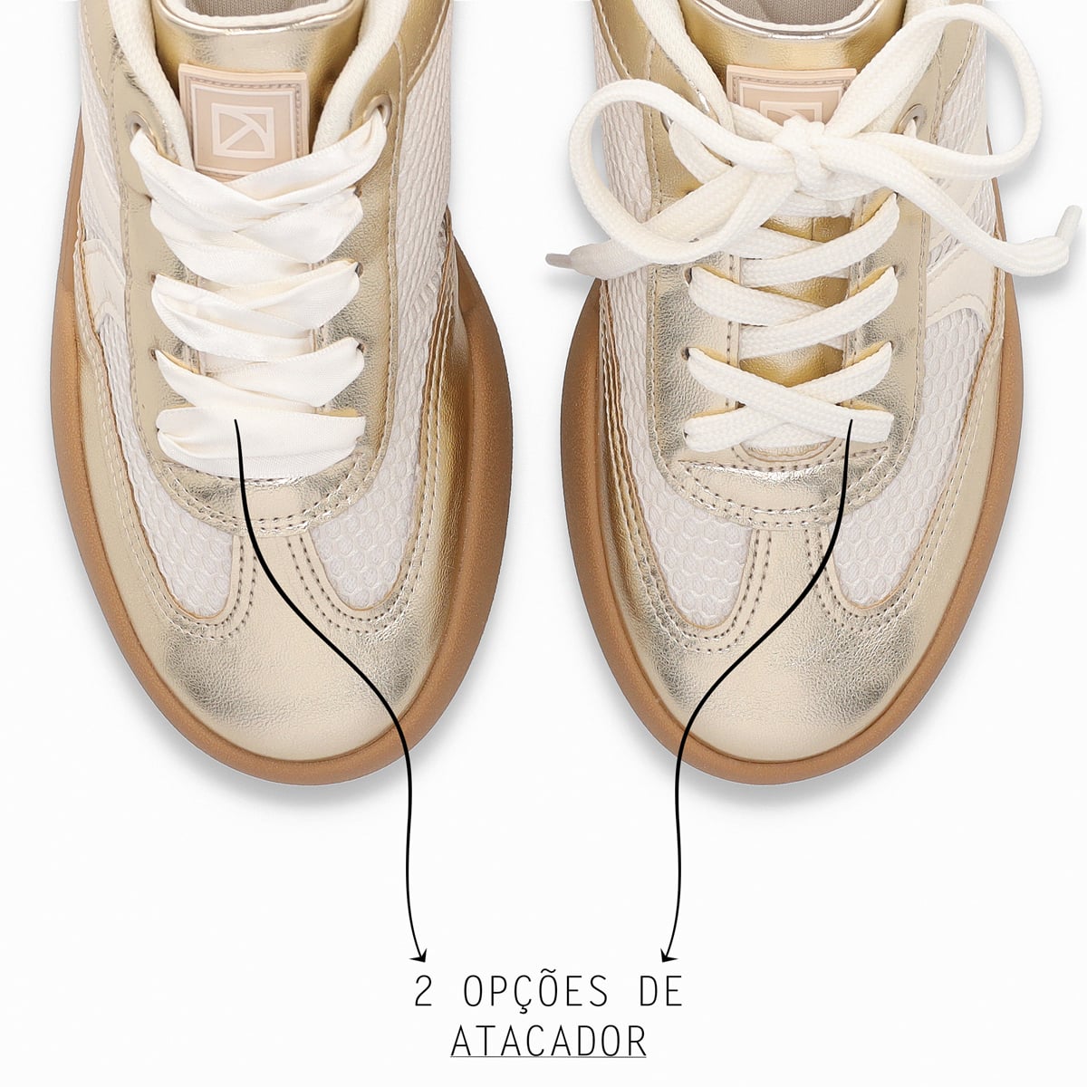 ZAPATILLA MUJER- DORADO/BEIGE CAROLINE PICCADILLY - 2