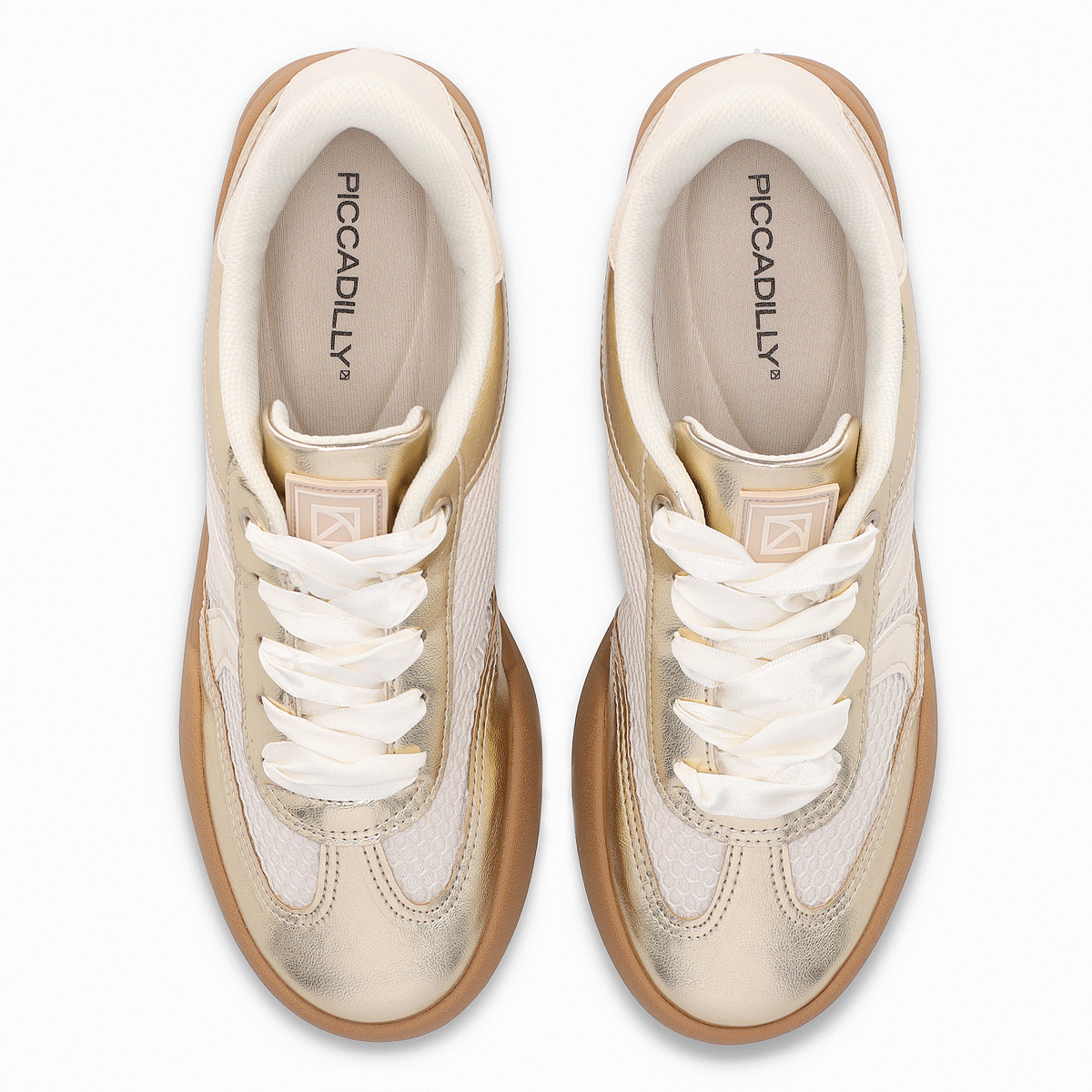 ZAPATILLA MUJER- DORADO/BEIGE CAROLINE PICCADILLY - 3