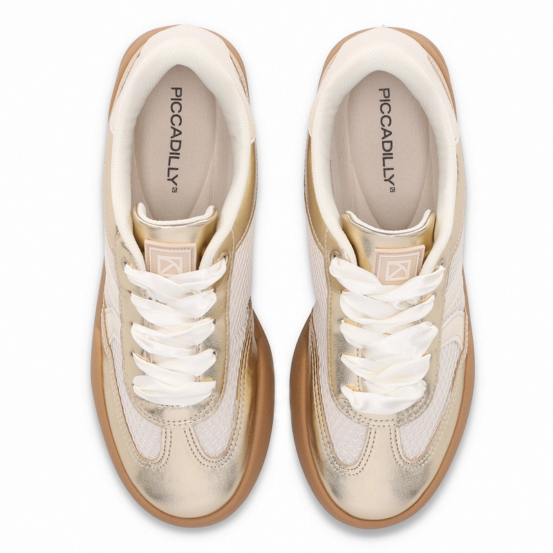 ZAPATILLA MUJER_- DORADO/BEIGE CAROLINE PICCADILLY - 3