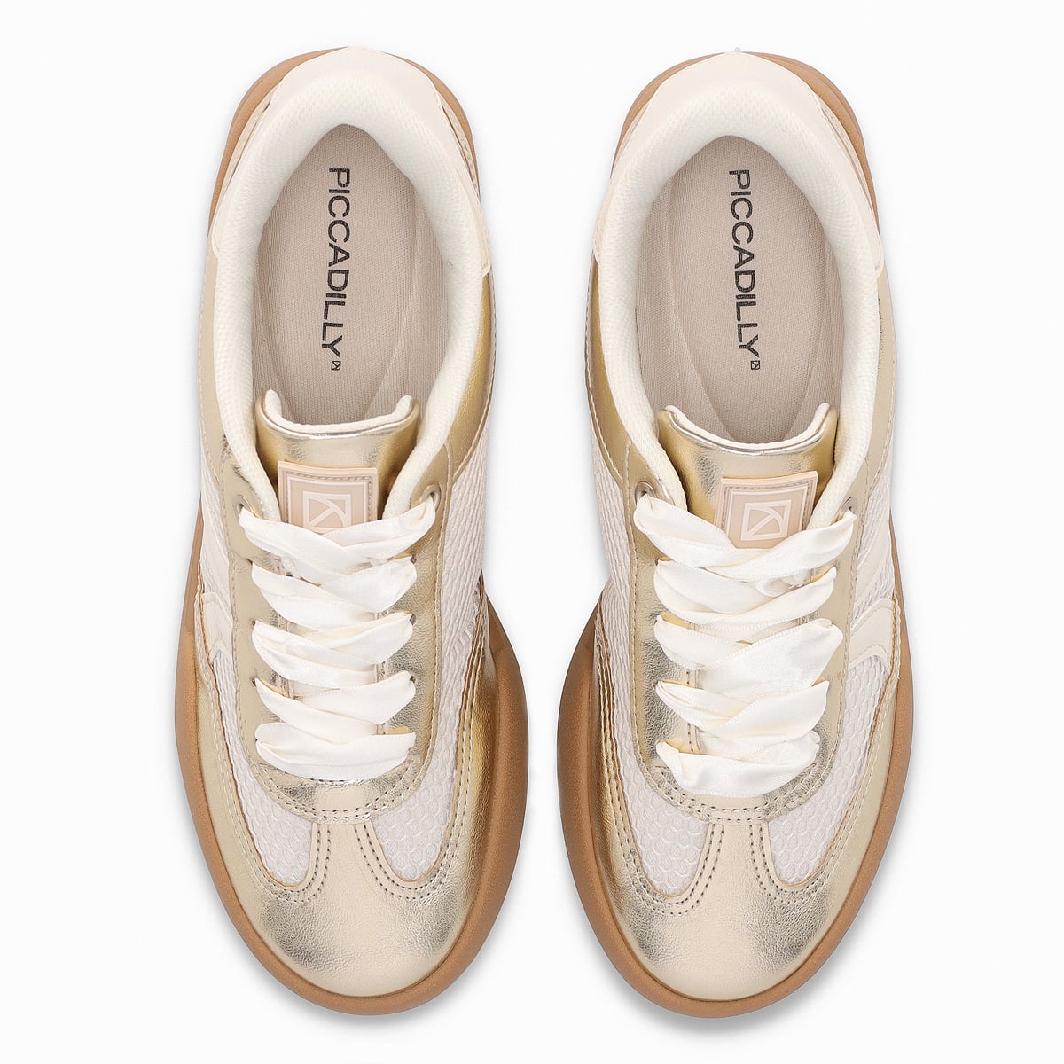 ZAPATILLA MUJER- DORADO/BEIGE CAROLINE PICCADILLY - 3