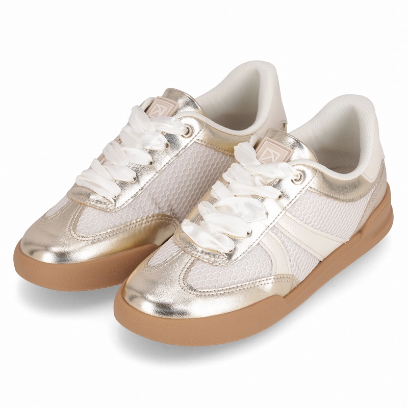 ZAPATILLA MUJER- DORADO/BEIGE CAROLINE PICCADILLY - 7