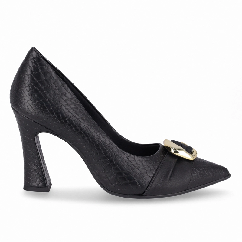 ZAPATO MUJER_- NEGRO/DORADO SILVANA 42 PICCADILLY - 1
