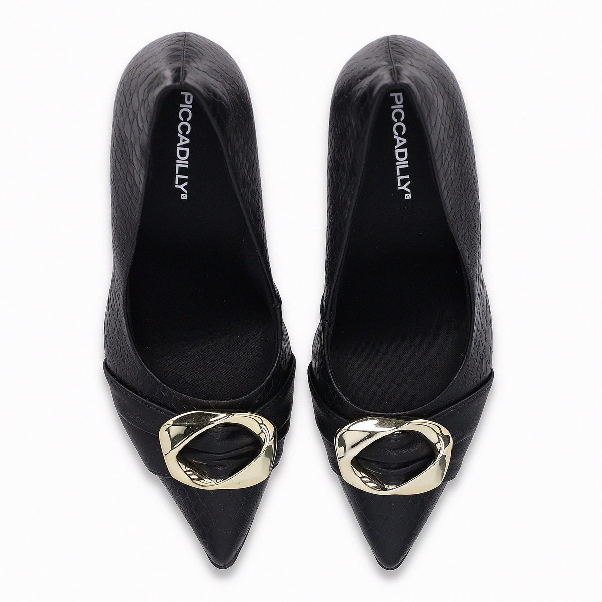 ZAPATO MUJER- NEGRO/DORADO SILVANA 42 PICCADILLY - 2