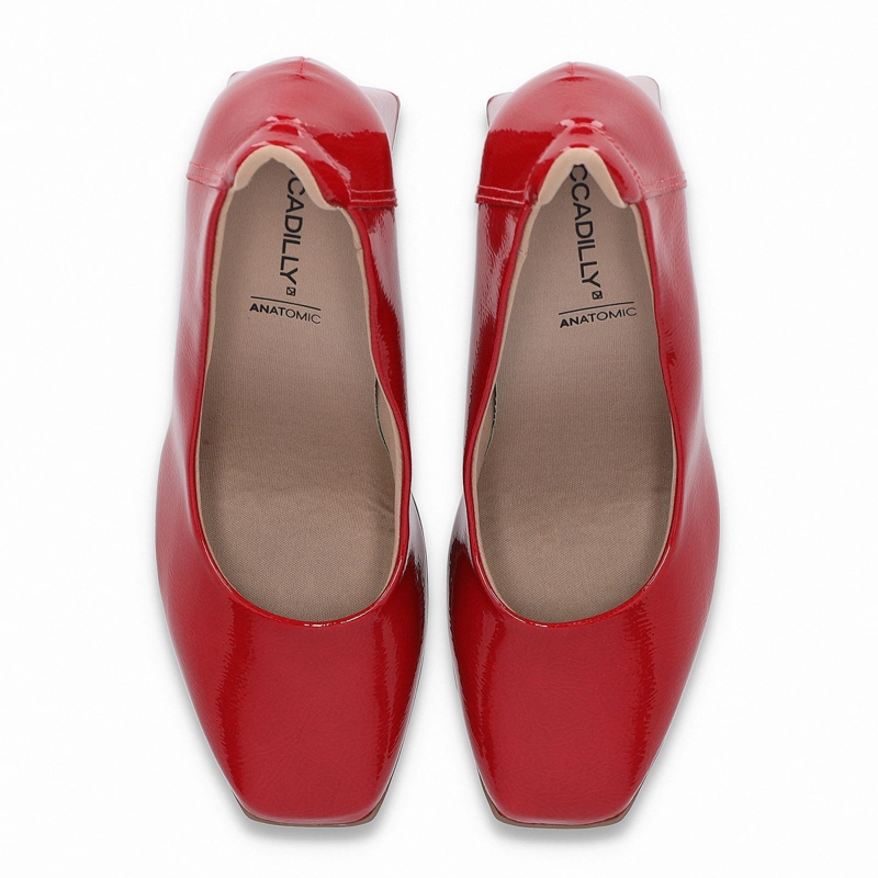 ZAPATO MUJER_- ROJO/CHAROL BONECA PICCADILLY - 2