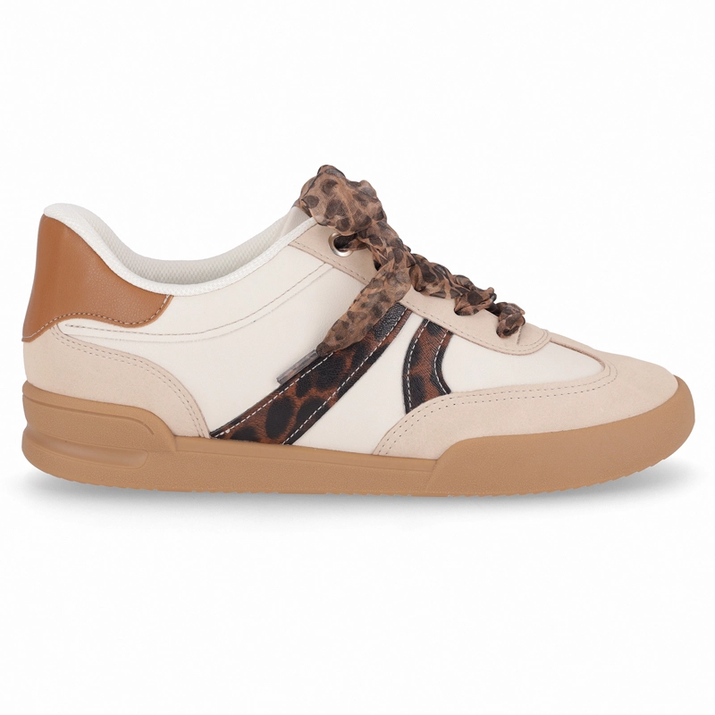ZAPATILLA MUJER- BEIGE/ANIMAL PRINT CAROLINE PICCADILLY - 1