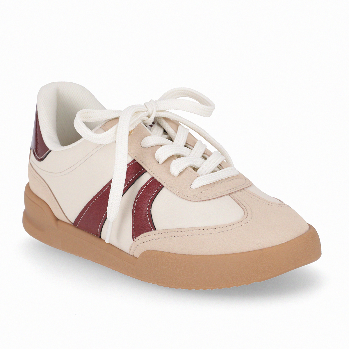 ZAPATILLA MUJER- BEIGE/BURDEO CAROLINE PICCADILLY - 7