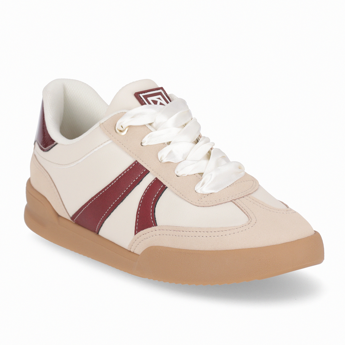 ZAPATILLA MUJER- BEIGE/BURDEO CAROLINE PICCADILLY - 9