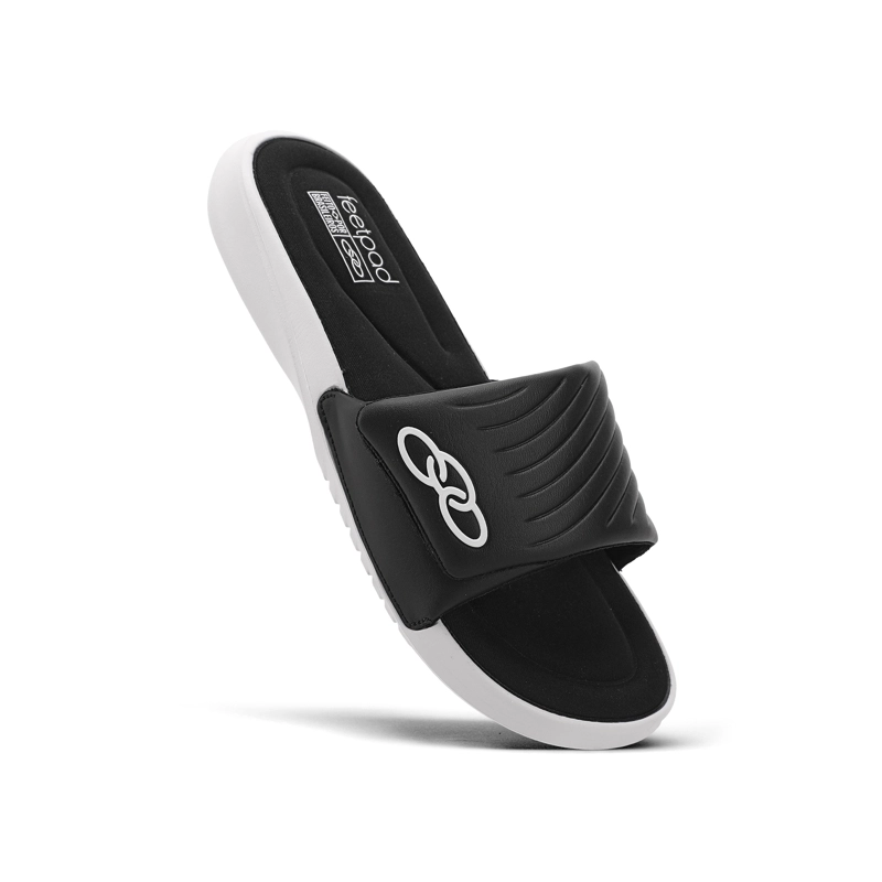 SLIDE HOMBRE MELBOURNE 2 NEGRO/BLANCO - 2
