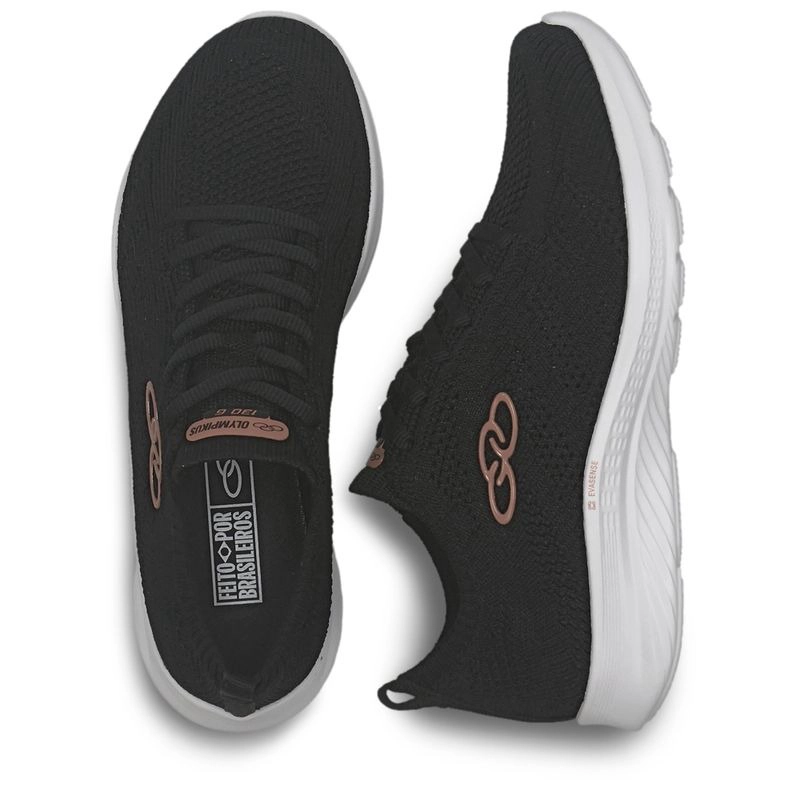 ZAPATILLA MUJER 130G ULTRALEVE NEGRA/BLANCA - 3
