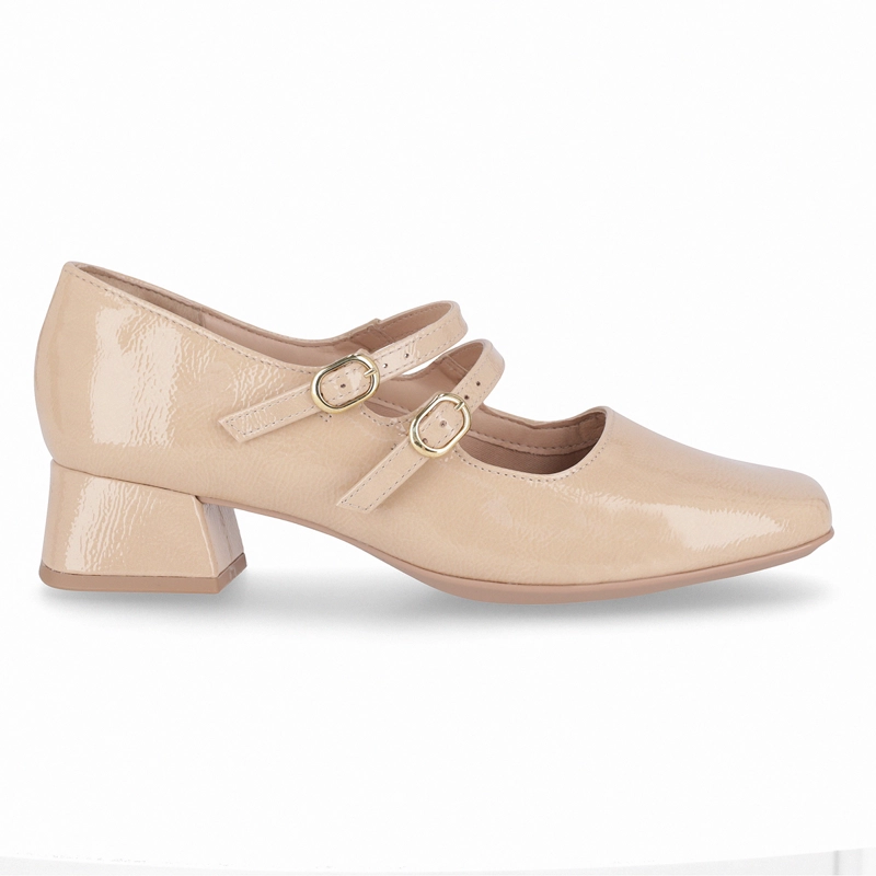 ZAPATO MARY JANE MUJER- BEIGE/CHAROL TATI PICCADILLY - 1