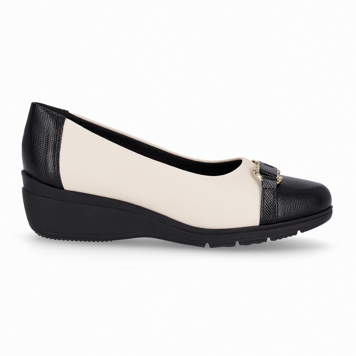 ZAPATO MUJER- NEGRO/CREMA BETH 02 PICCADILLY - 1