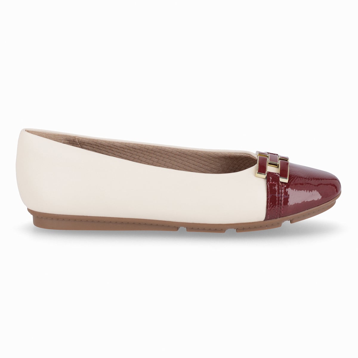 BALLERINA MUJER- CREMA/BURDEO MICHELLE 05 PICCADILLY - 1