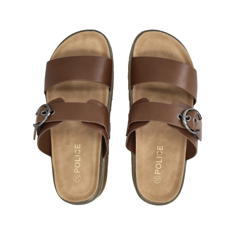 SANDALIA  CAMEL NORA POLICE - 2