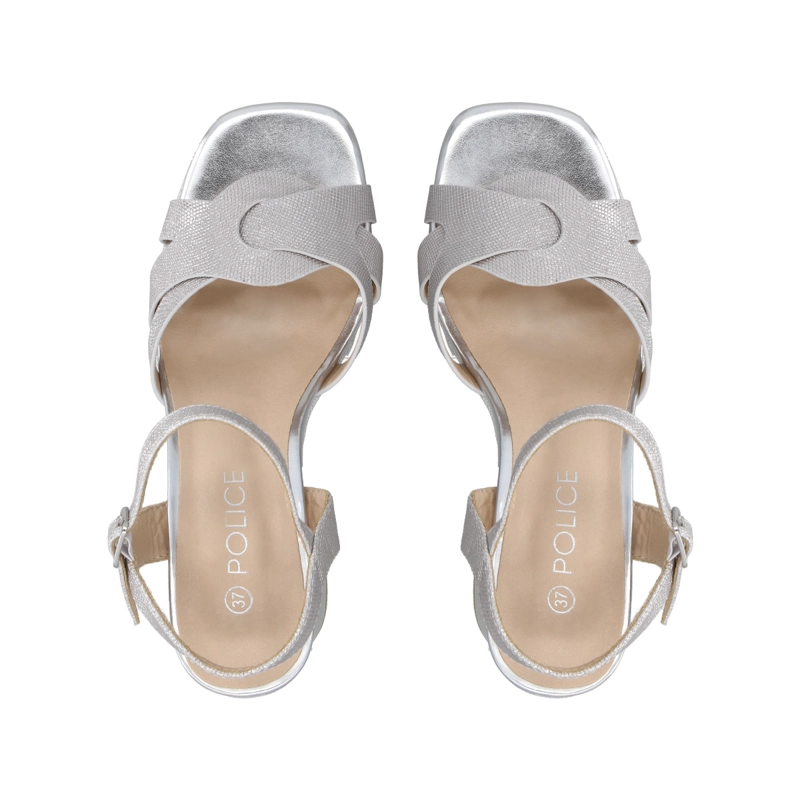SANDALIA  PLATA/SNAKE NILA POLICE - 2