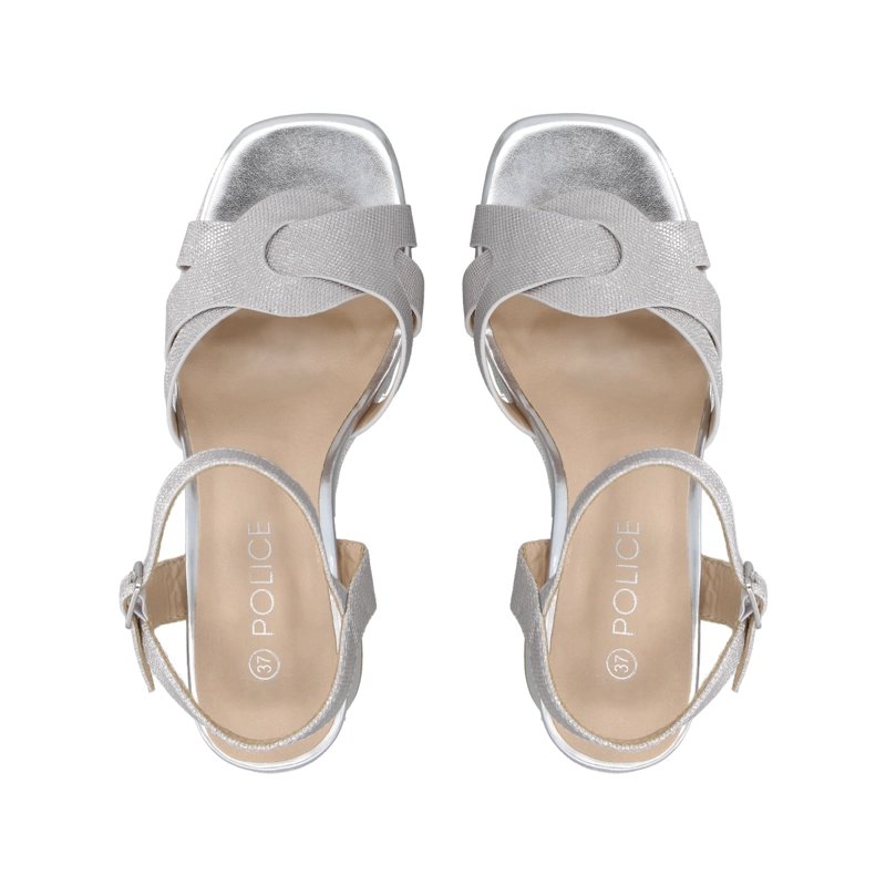 SANDALIA  PLATA/SNAKE NILA POLICE - 2