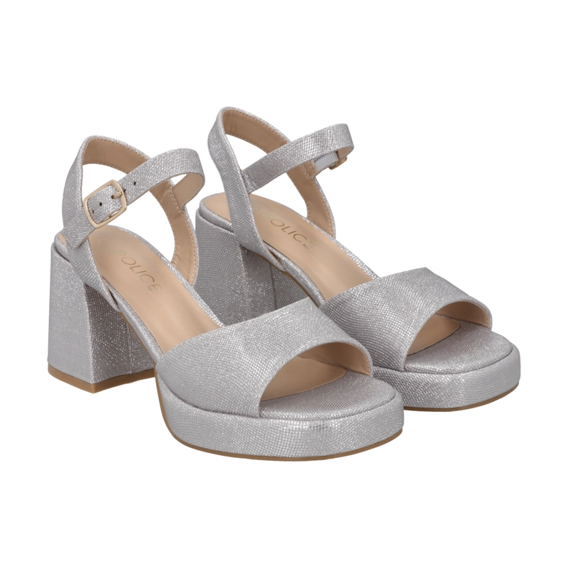 SANDALIA  PLATEADO/SNAKE LISSA POLICE - 3