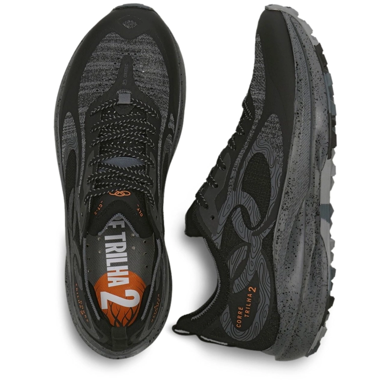 ZAPATILLA TRAIL RUNNING HOMBRE CORRE TRILHA 2 NEGRO - 3