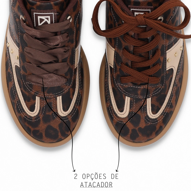 ZAPATILLA MUJER- ANIMAL PRINT/CAFE  CAROLINE PICCADILLY - 3