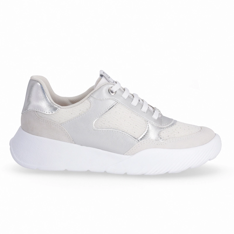 ZAPATILLA MUJER- BLANCO/PLATA FASCITIS PICCADILLY - 1