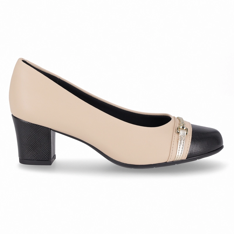 ZAPATO MUJER- BEIGE/NEGRO LAURA 02 PICCADILLY - 1