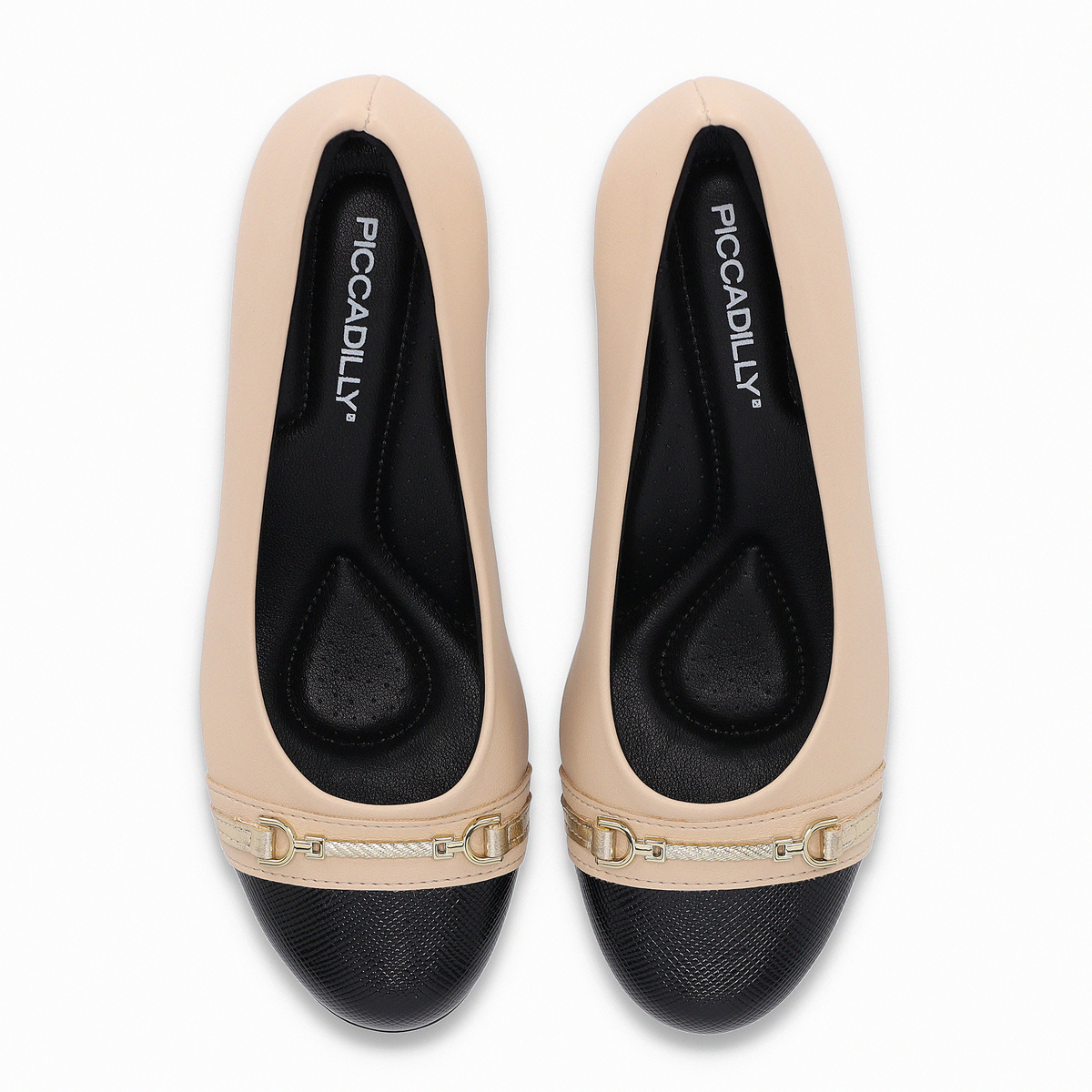 ZAPATO MUJER- BEIGE/NEGRO LAURA 02 PICCADILLY - 2