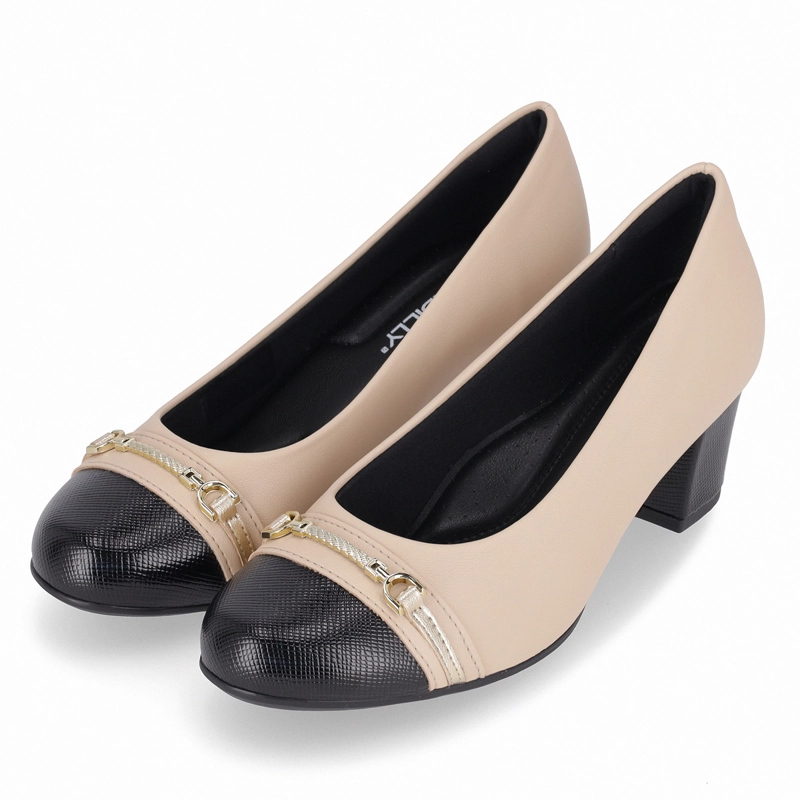 ZAPATO MUJER- BEIGE/NEGRO LAURA 02 PICCADILLY - 3