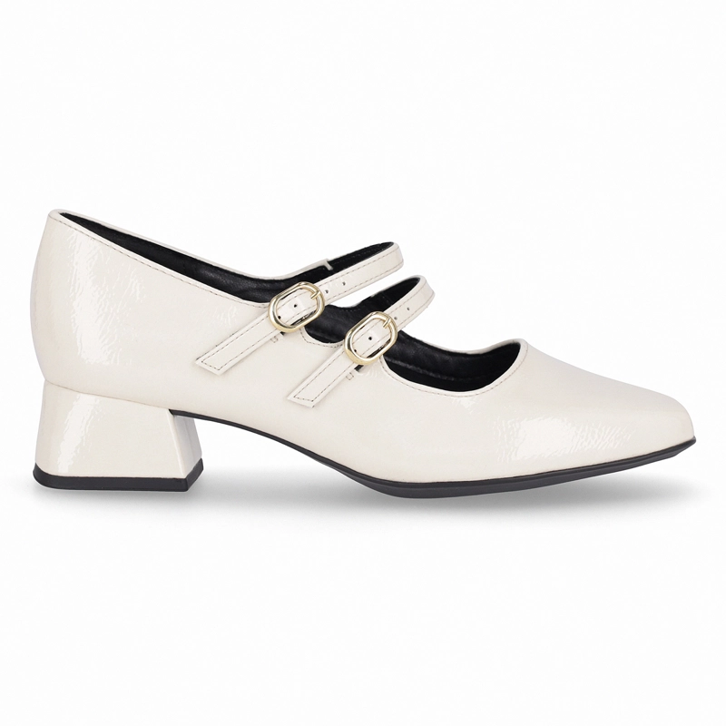 ZAPATO MARY JANE MUJER- CREMA/CHAROL TATI PICCADILLY - 1
