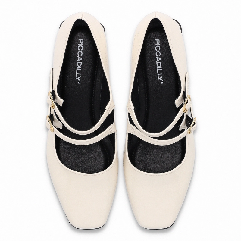 ZAPATO MARY JANE MUJER- CREMA/CHAROL TATI PICCADILLY - 2