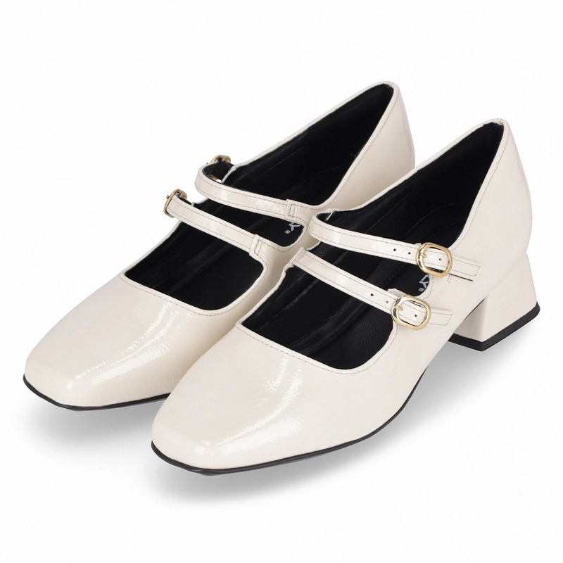 ZAPATO MARY JANE MUJER- CREMA/CHAROL TATI PICCADILLY - 3