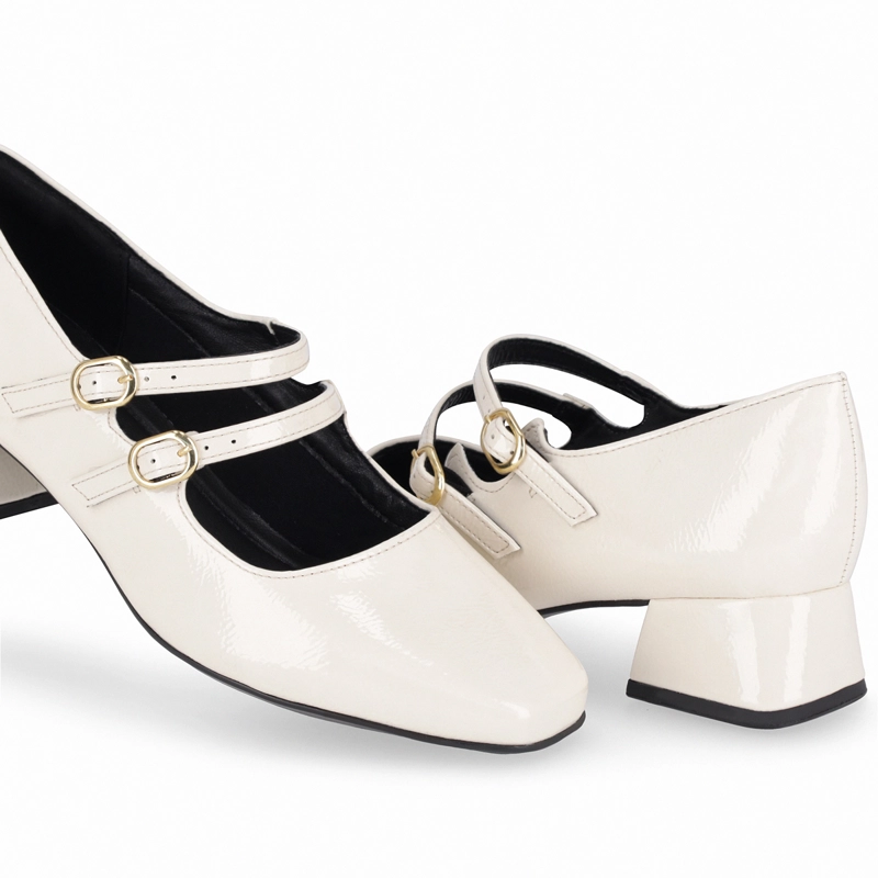 ZAPATO MARY JANE MUJER- CREMA/CHAROL TATI PICCADILLY - 5