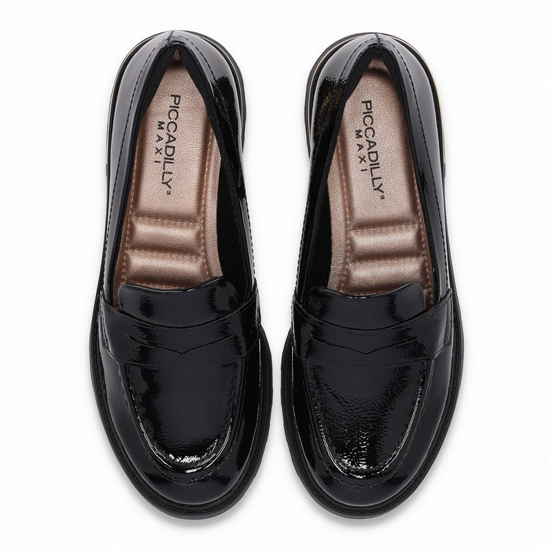 MOCASIN MUJER- NEGRO/CHAROL GISA 02 PICCADILLY - 2