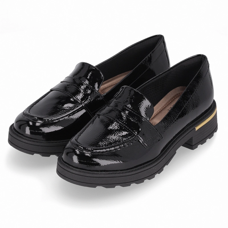 MOCASIN MUJER- NEGRO/CHAROL GISA 02 PICCADILLY - 3